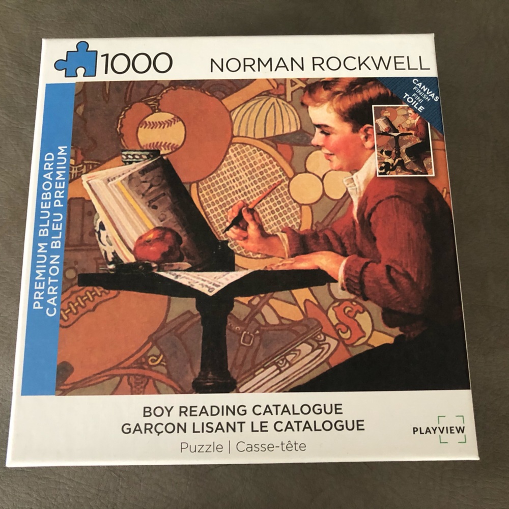 Norman Rockwell | Boy Reading Catalog 1000 Piece Puzzle